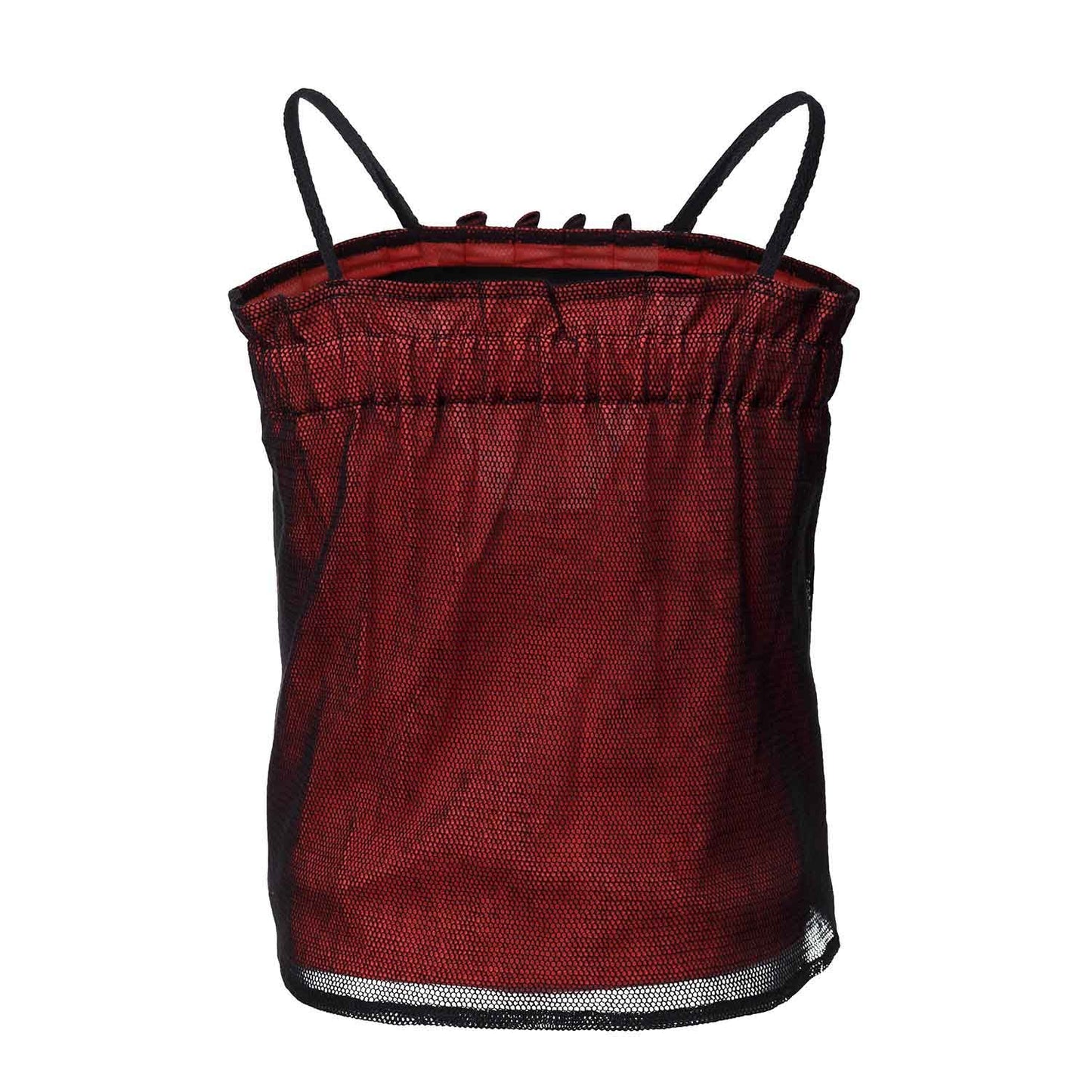 Camisole Top with Cotton Beads and Mesh