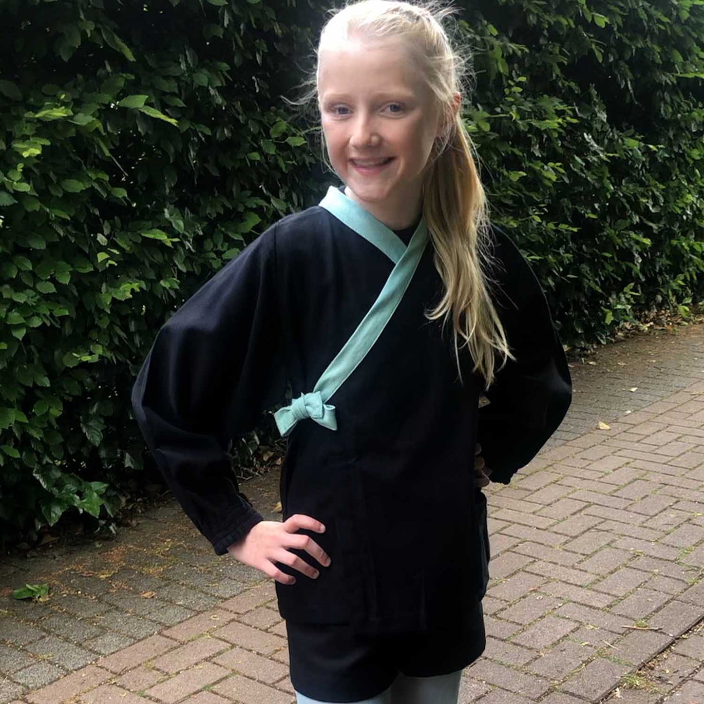 Black Canvas Mini Shorts
