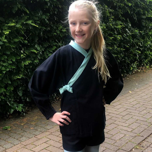 Black Canvas Mini Shorts