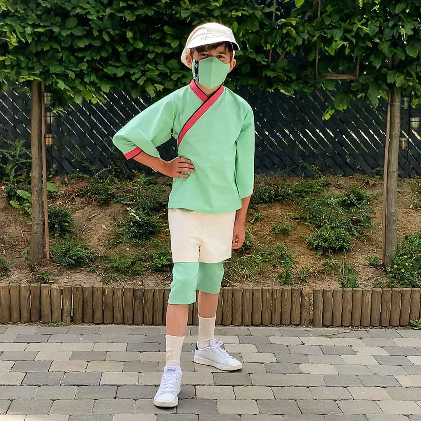 Green Jersey Biker Shorts