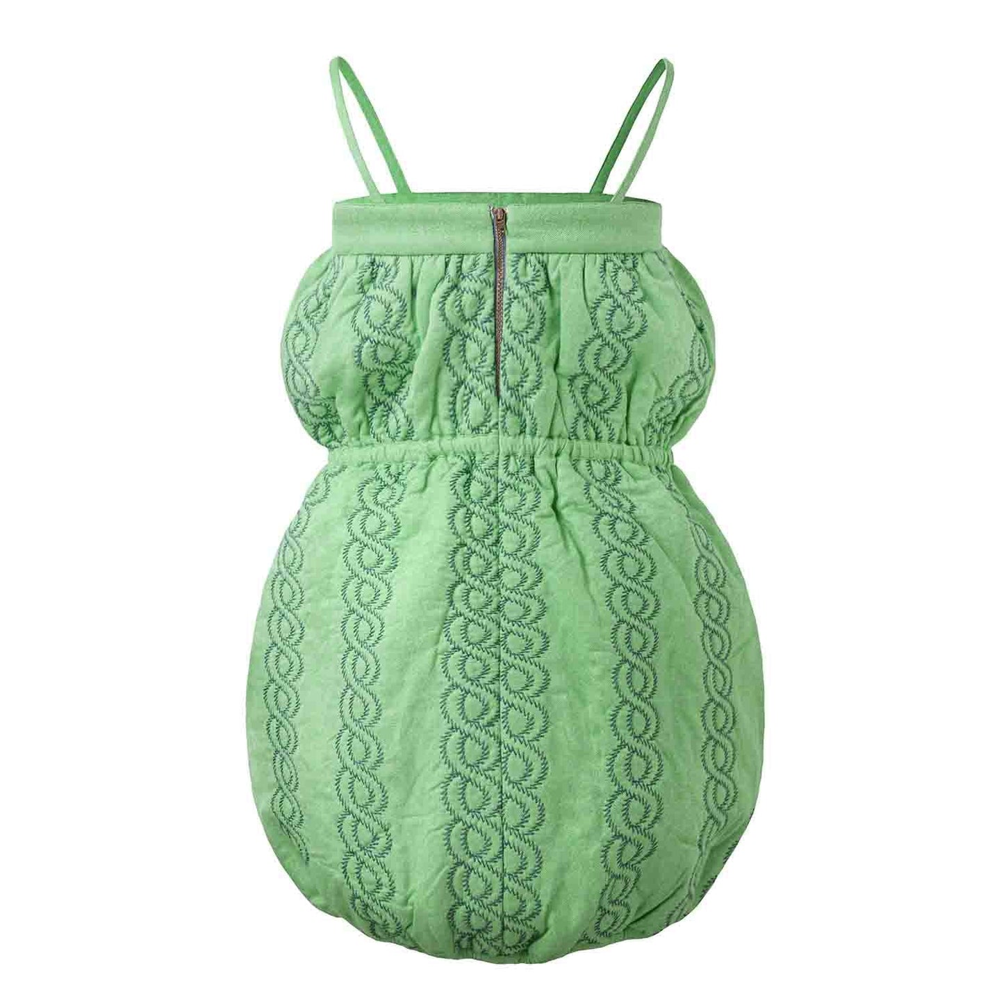 Green Padded Overdress