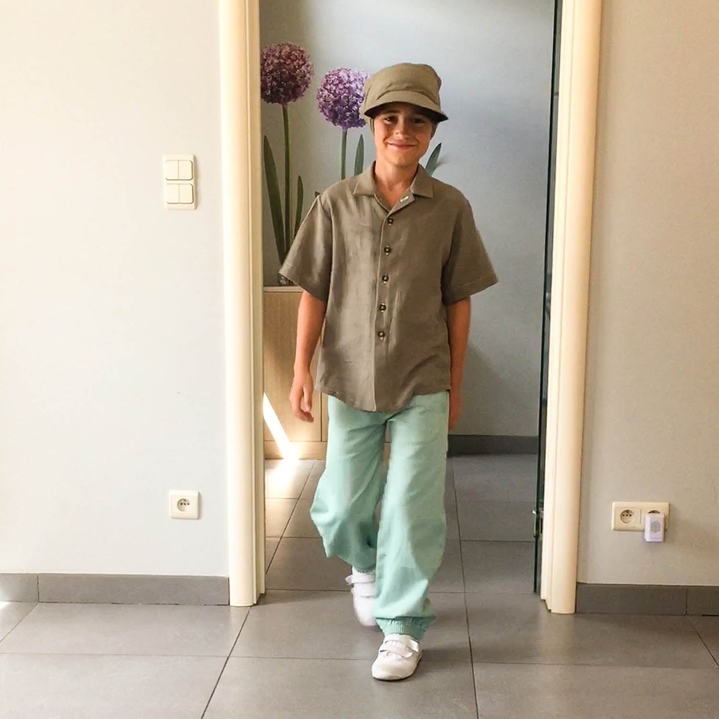 Mint Green Cotton Pants