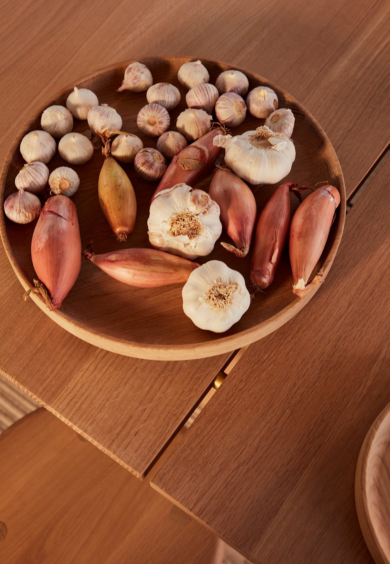 Inka Wood Tray Round - Large - Nature Tray OYOY 