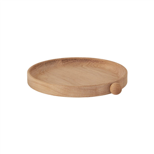 Inka Wood Tray Round - Small - Nature Tray OYOY 