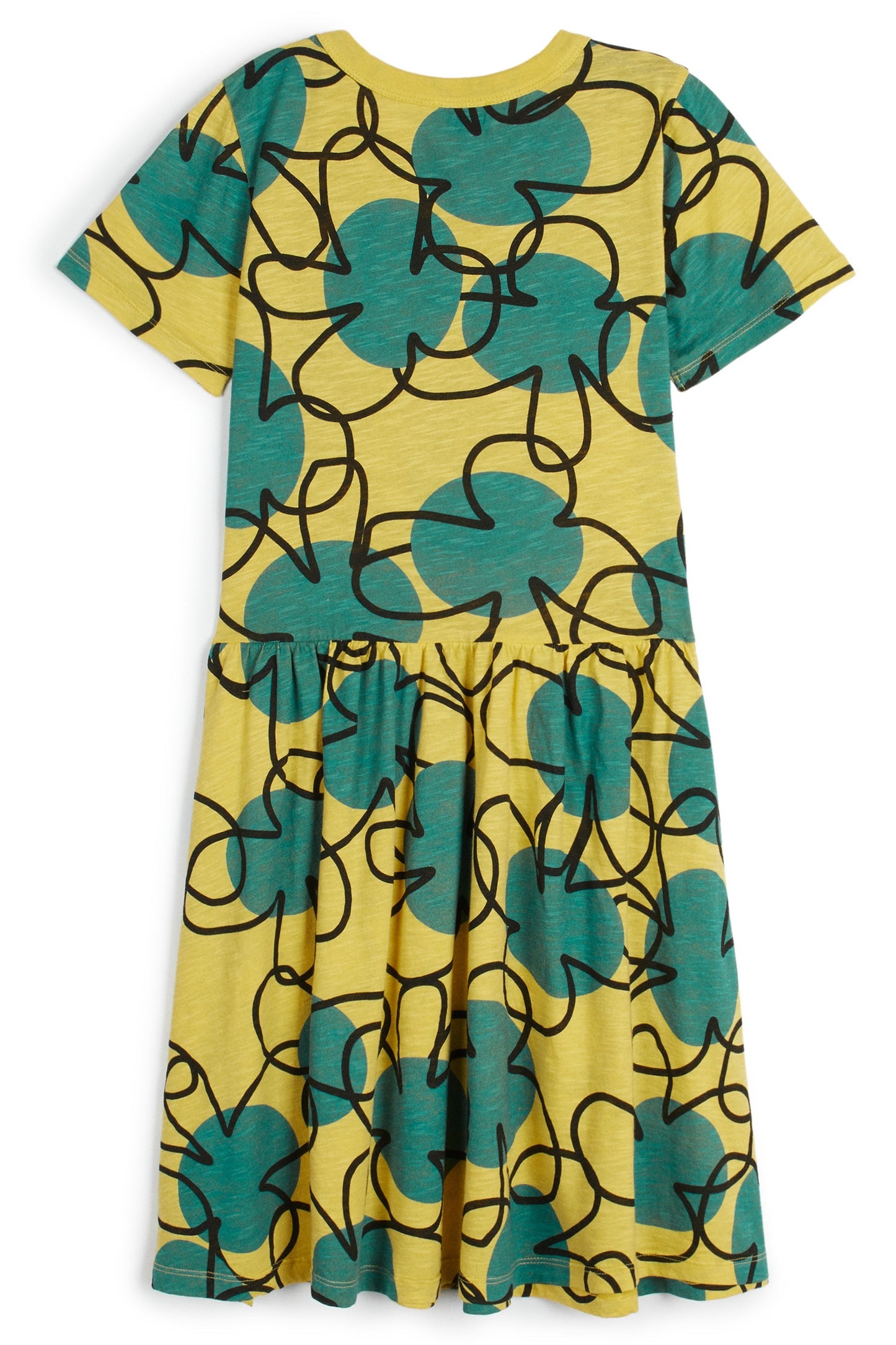 Jacinta Retro Flowers Yellow DRESS Wolf & Rita 
