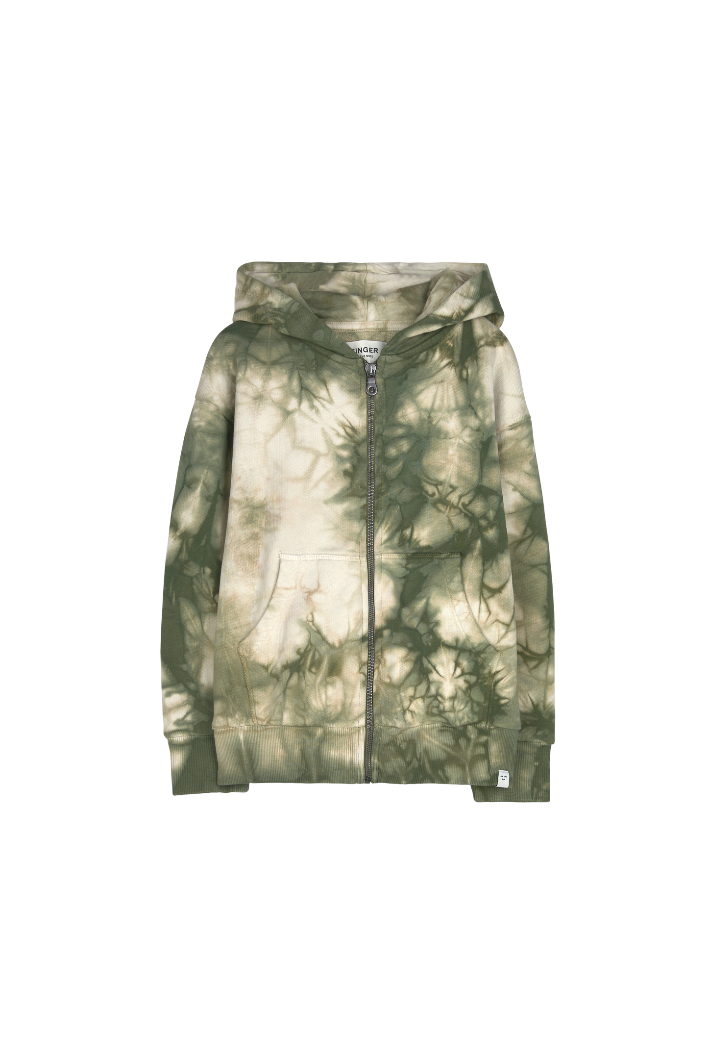 JOEL Safari Khaki Tie & Dye - Zipped Hoodie