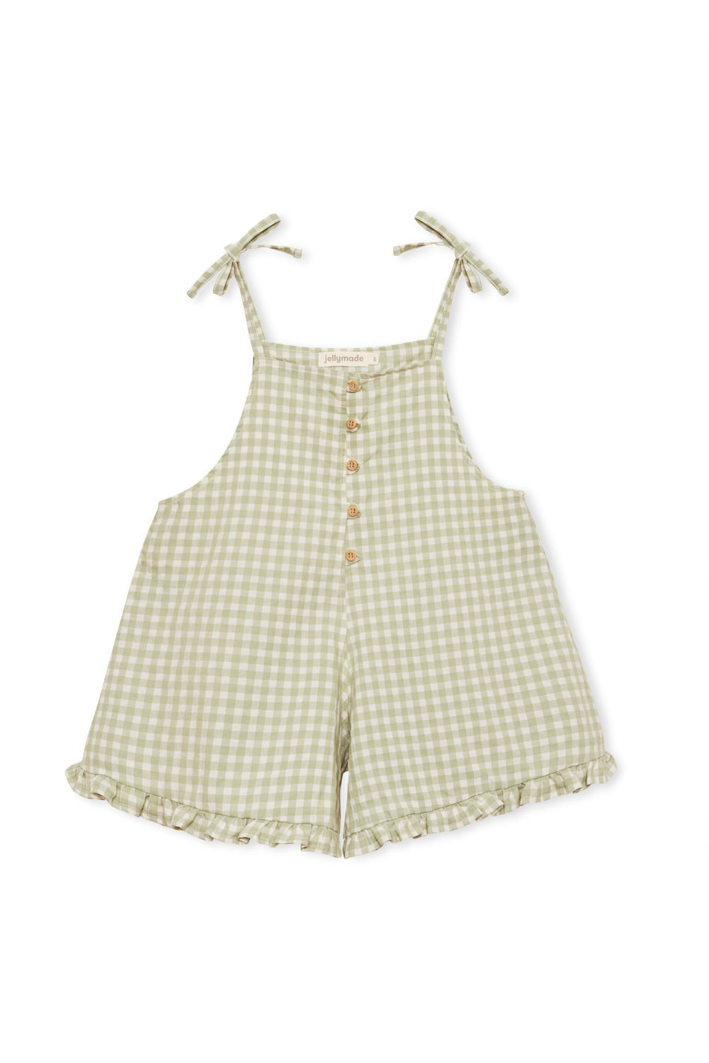 Banda Overall Tea Green Checks Jumpsuits Jellymade 