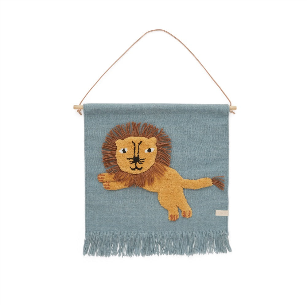 Wallhanger - Jumping Lion - Tourmaline Wallart OYOY 