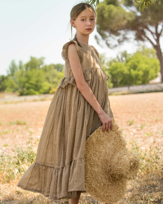 Kanon long dress in Glacier Dresses Cosmosophie 