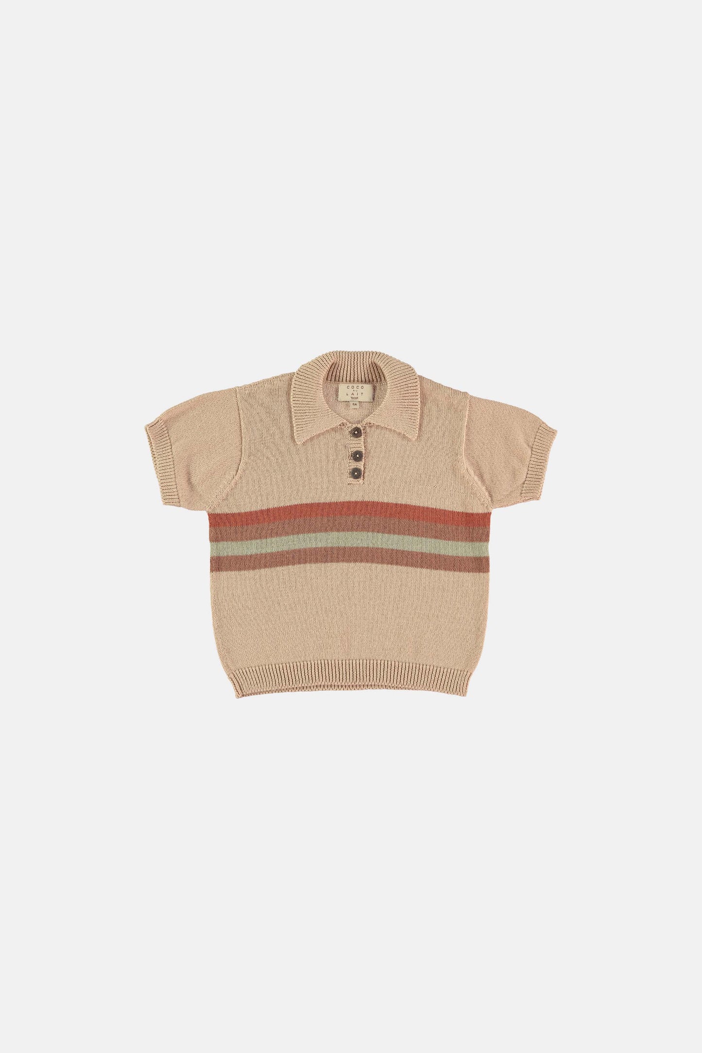 Knitted vintage polo Tops Coco au lait 