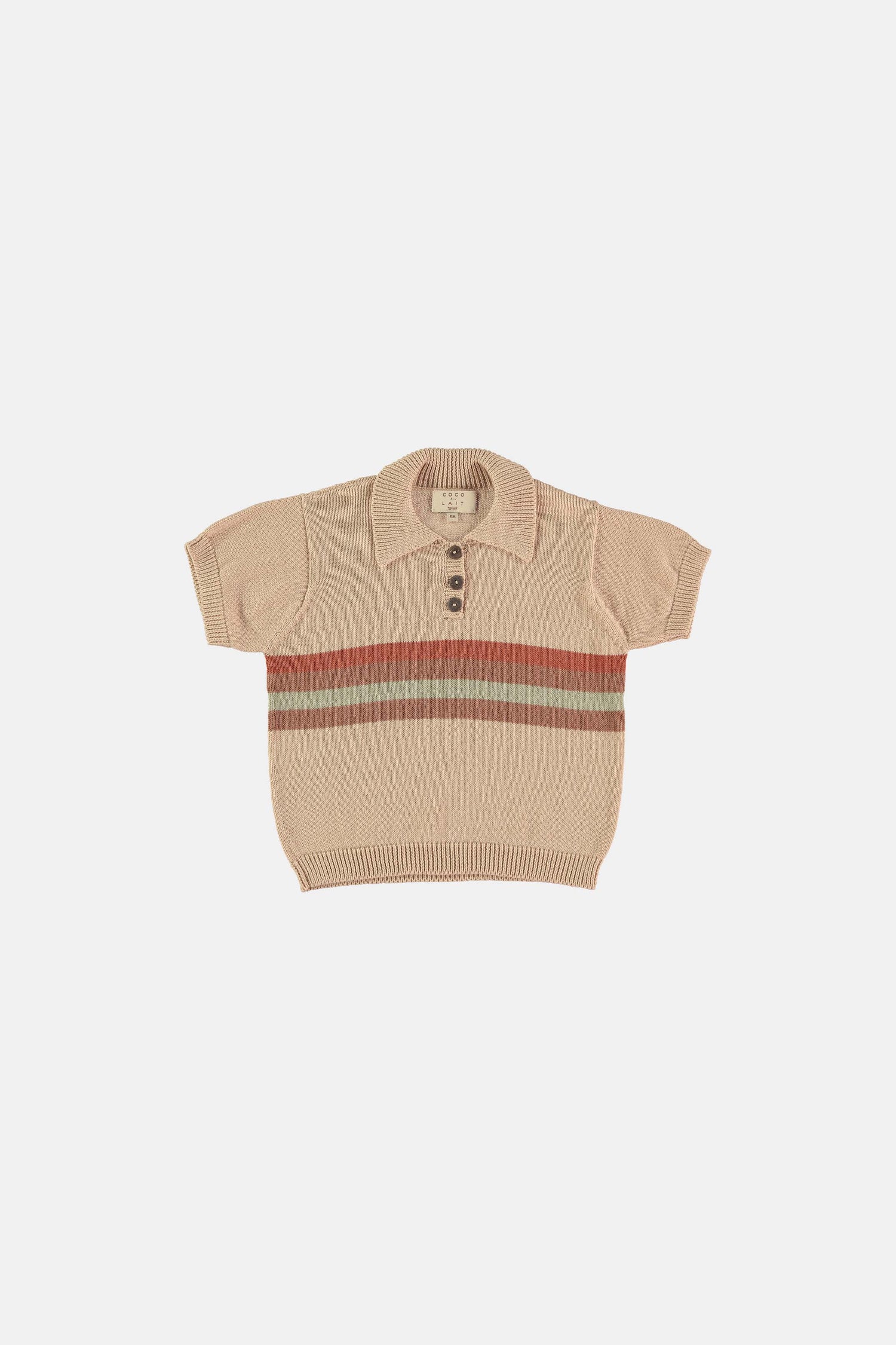 Knitted vintage polo Tops Coco au lait 