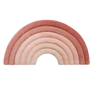 Rainbow Rug Rusty Pink Textiles Nofred 