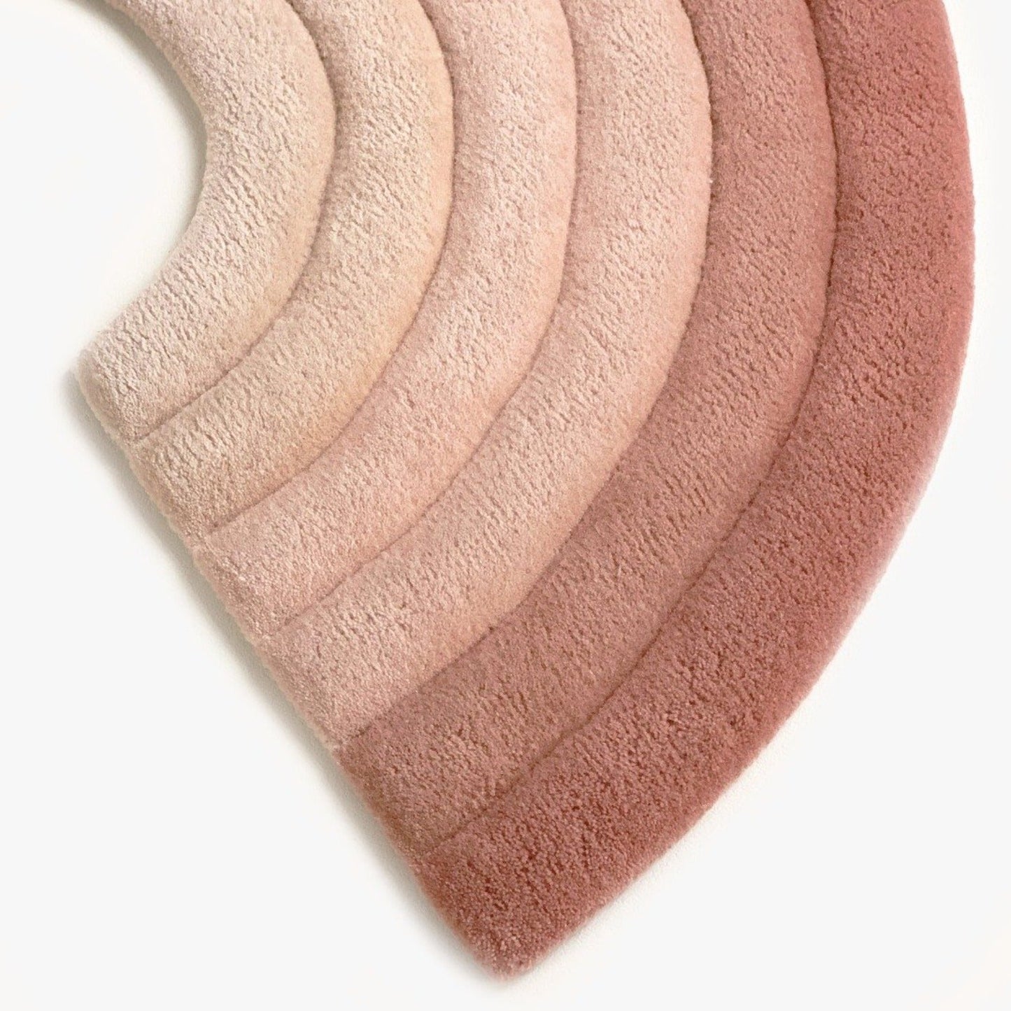 Rainbow Rug Rusty Pink Textiles Nofred 