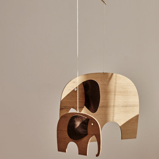 Baby Elephants mobile Wood Nofred 
