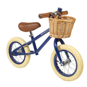 Balance Bike First Go! Navy Blue Bicycle Nofred 