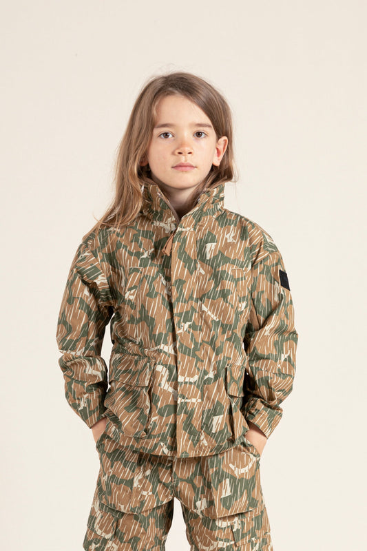 LARRY Khaki  Camo - Multi-pocket Jacket
