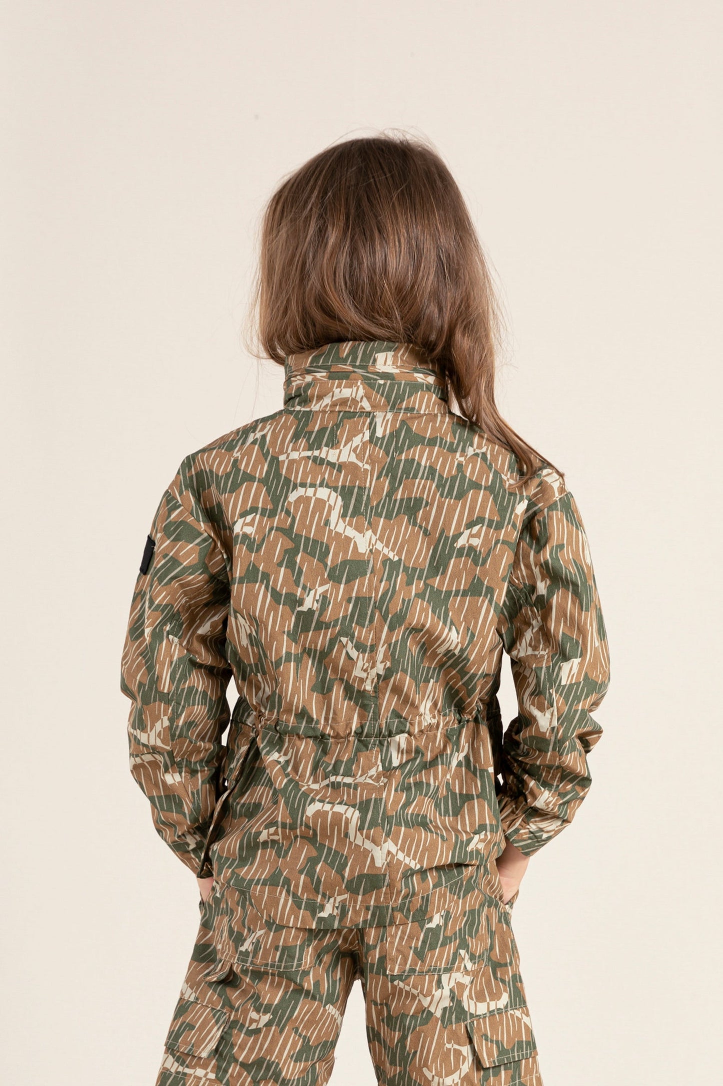 LARRY Khaki  Camo - Multi-pocket Jacket | Women