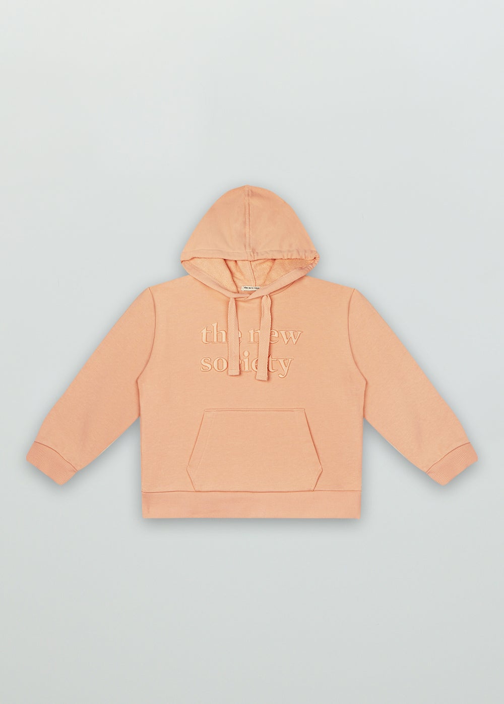 Logo Kangaroo Sweater Apricot Sweatshirts The New Society 