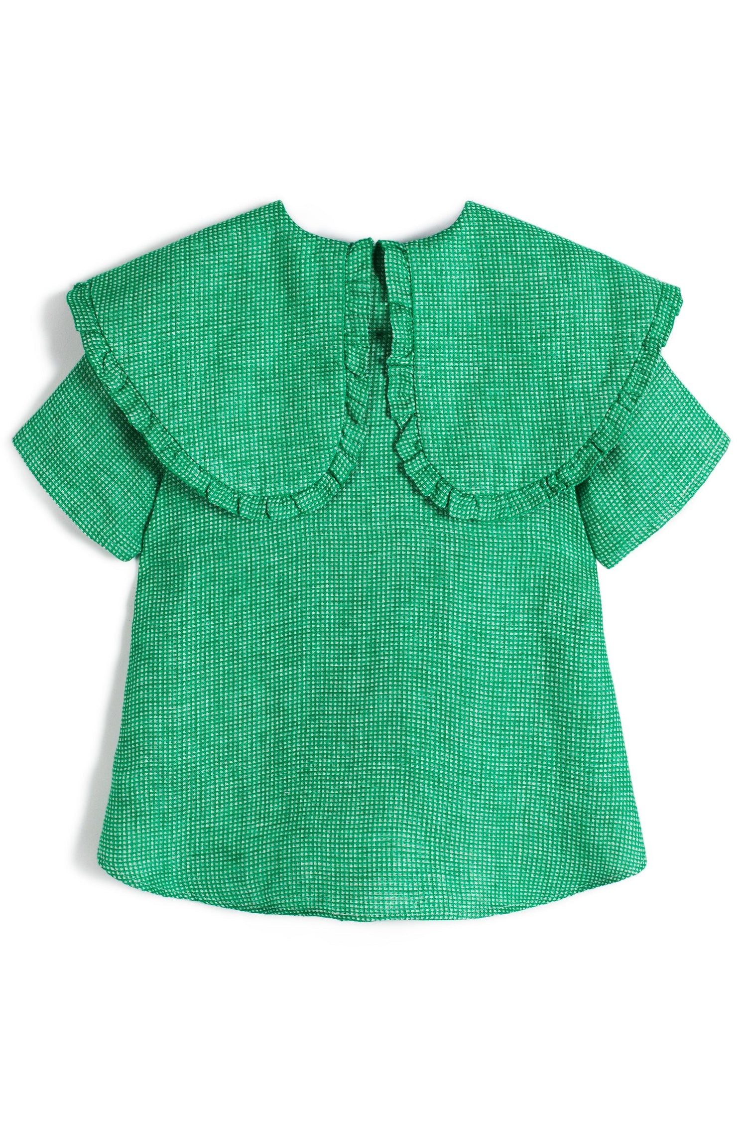Lua Green Linen Tops Wolf & Rita 