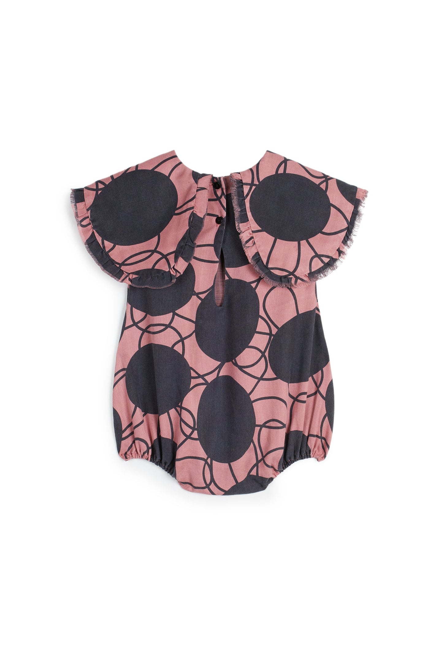 Luna Retro Flowers Pink JUMPSUIT Wolf & Rita 