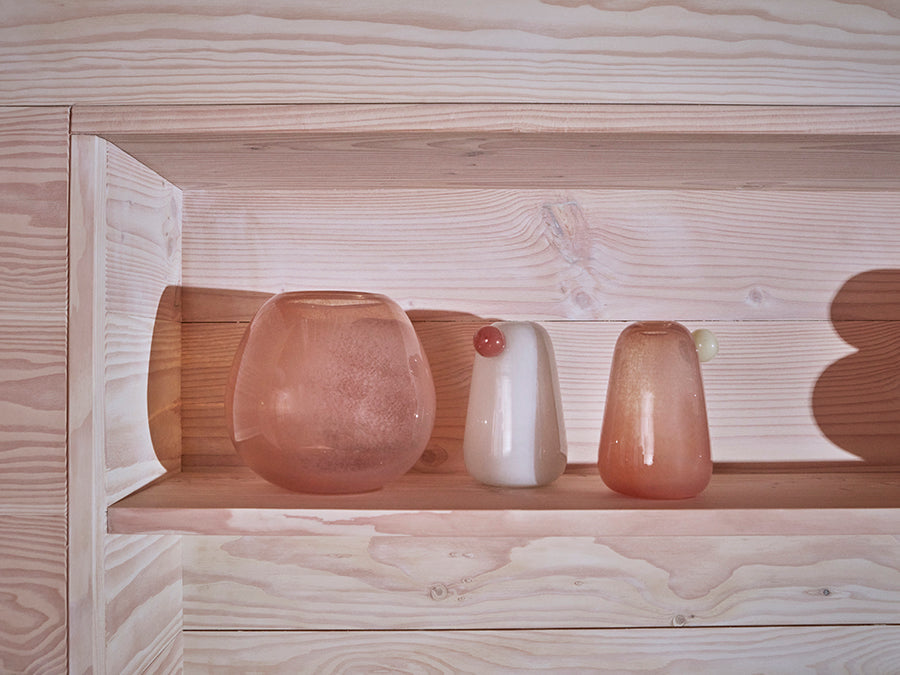 Lasi Vase - Medium - Taupe Vase OYOY 