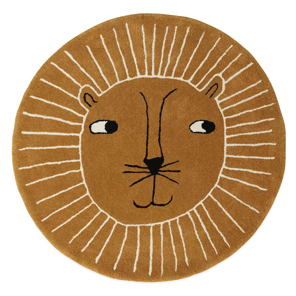 Lion Rug - Caramel Rugs OYOY 