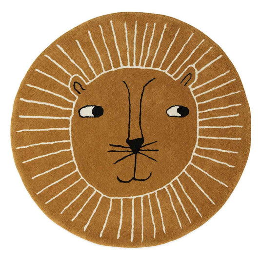 Lion Rug - Caramel Rugs OYOY 