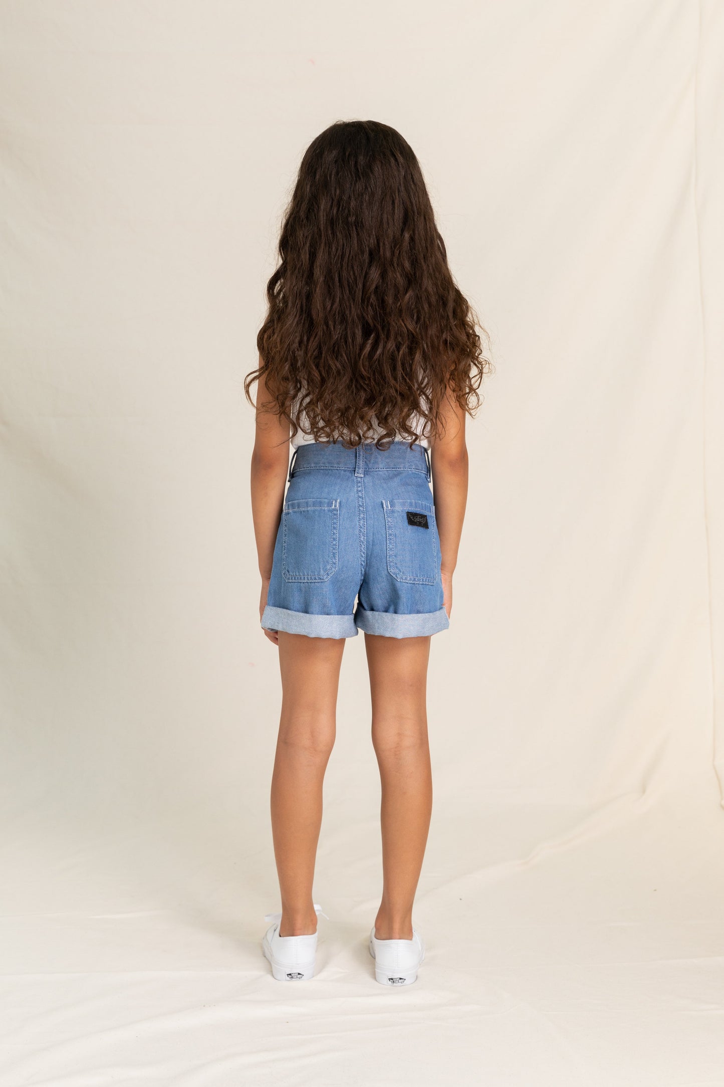 MARLIE Bleached Blue - Loose Fit Shorts