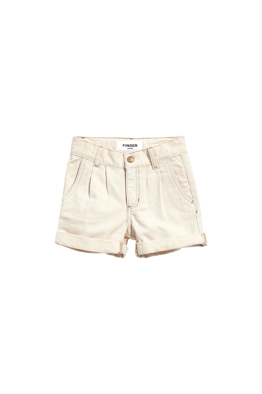 MARLIE Raw Ecru - Loose Fit Shorts