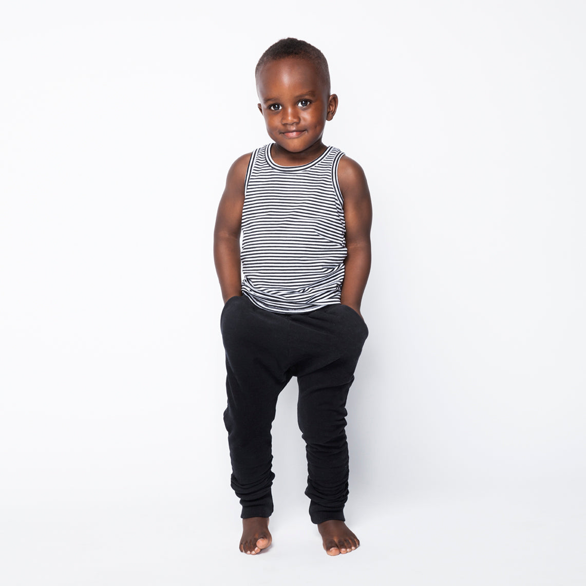 Slim Fit Jogger Black Trousers Mingo 