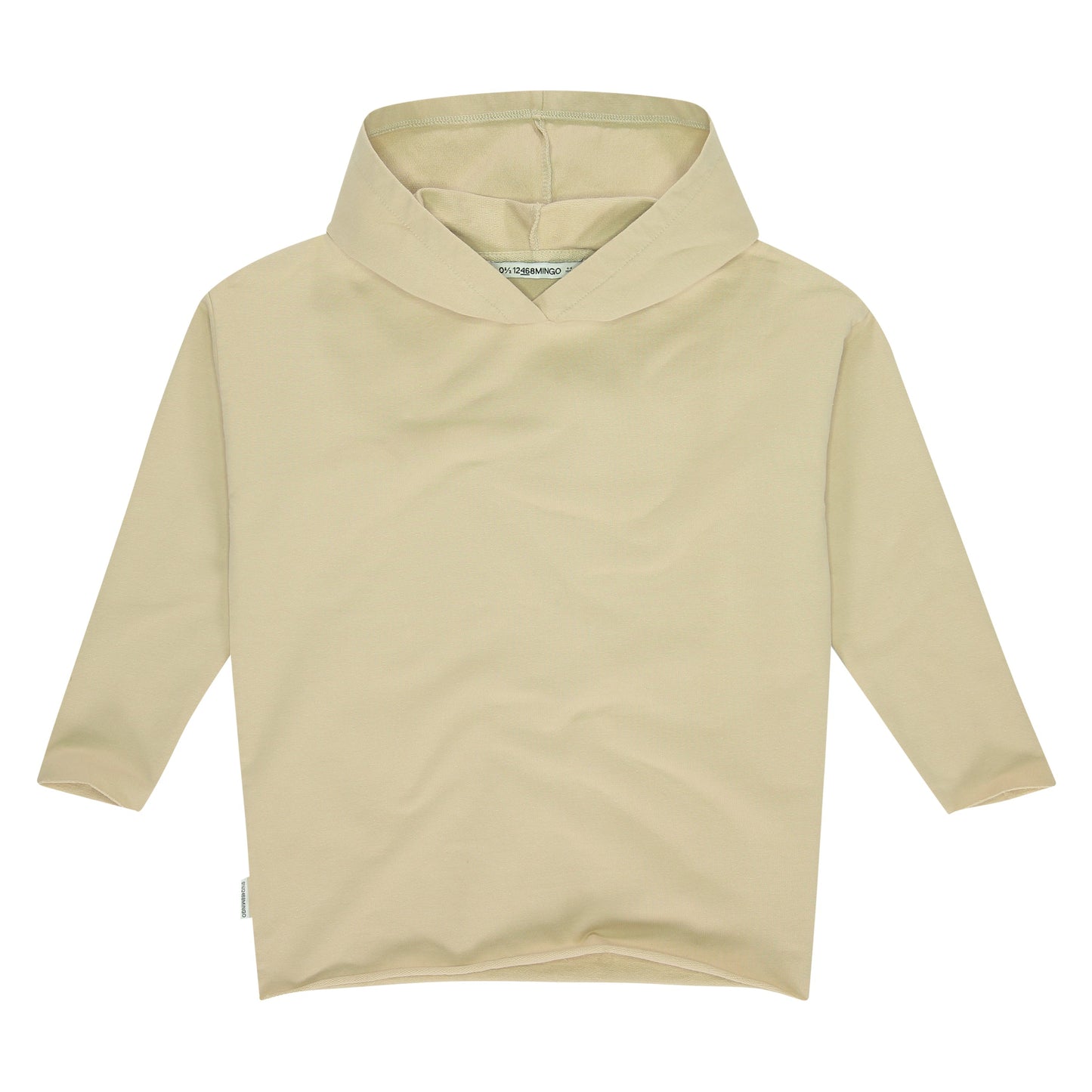 Hoody Raw Edge Buttercream Sweaters Mingo 
