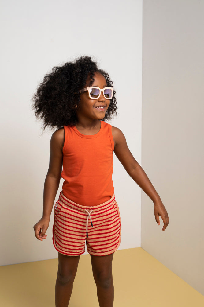 Short Toweling Stripe Pomegranate Shorts Mingo 