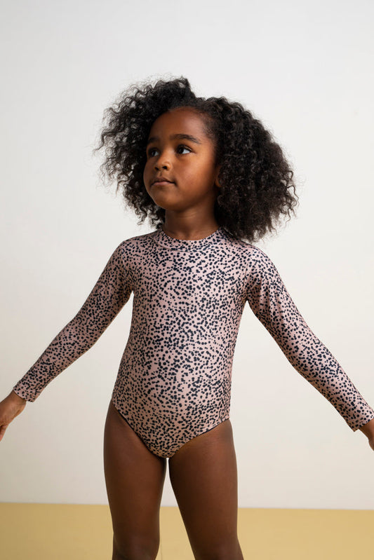 Swimsuit Longsleeve Sprinkle Dune