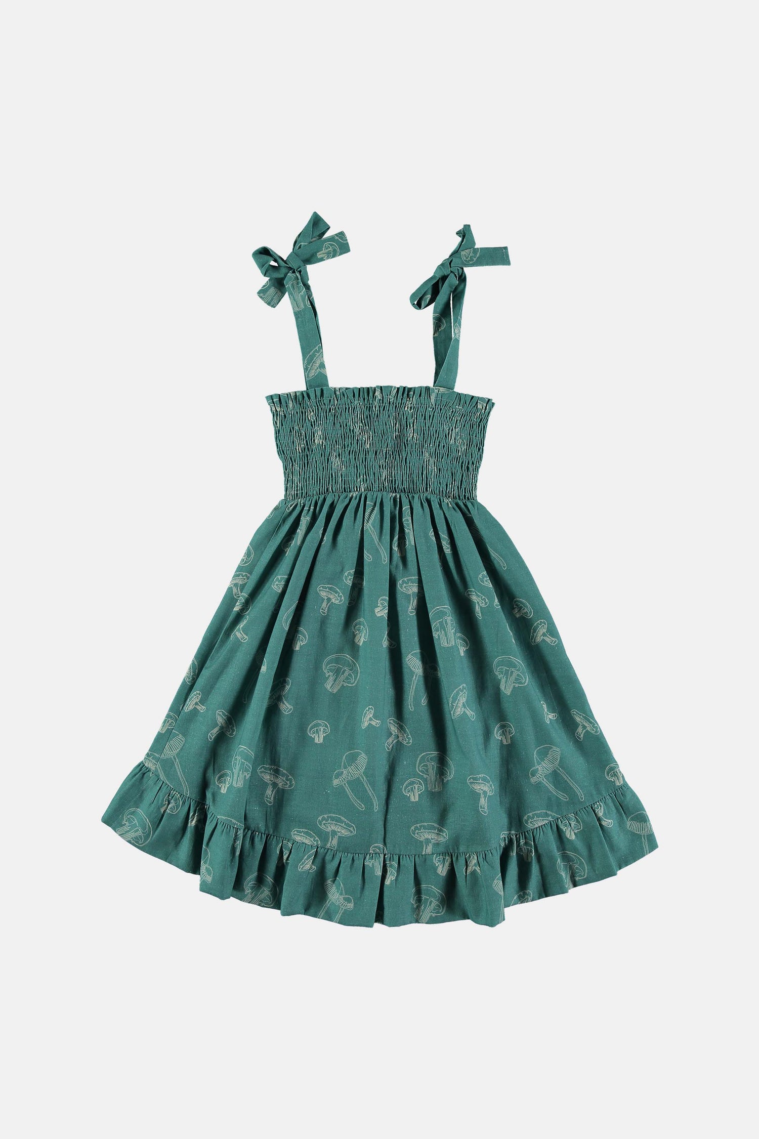Mushroom cotton linen dress Dresses Coco au lait 