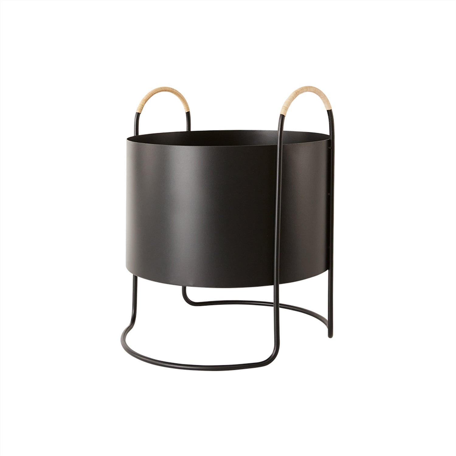 Maki Plant Box - Low - Black Flowerpot OYOY 