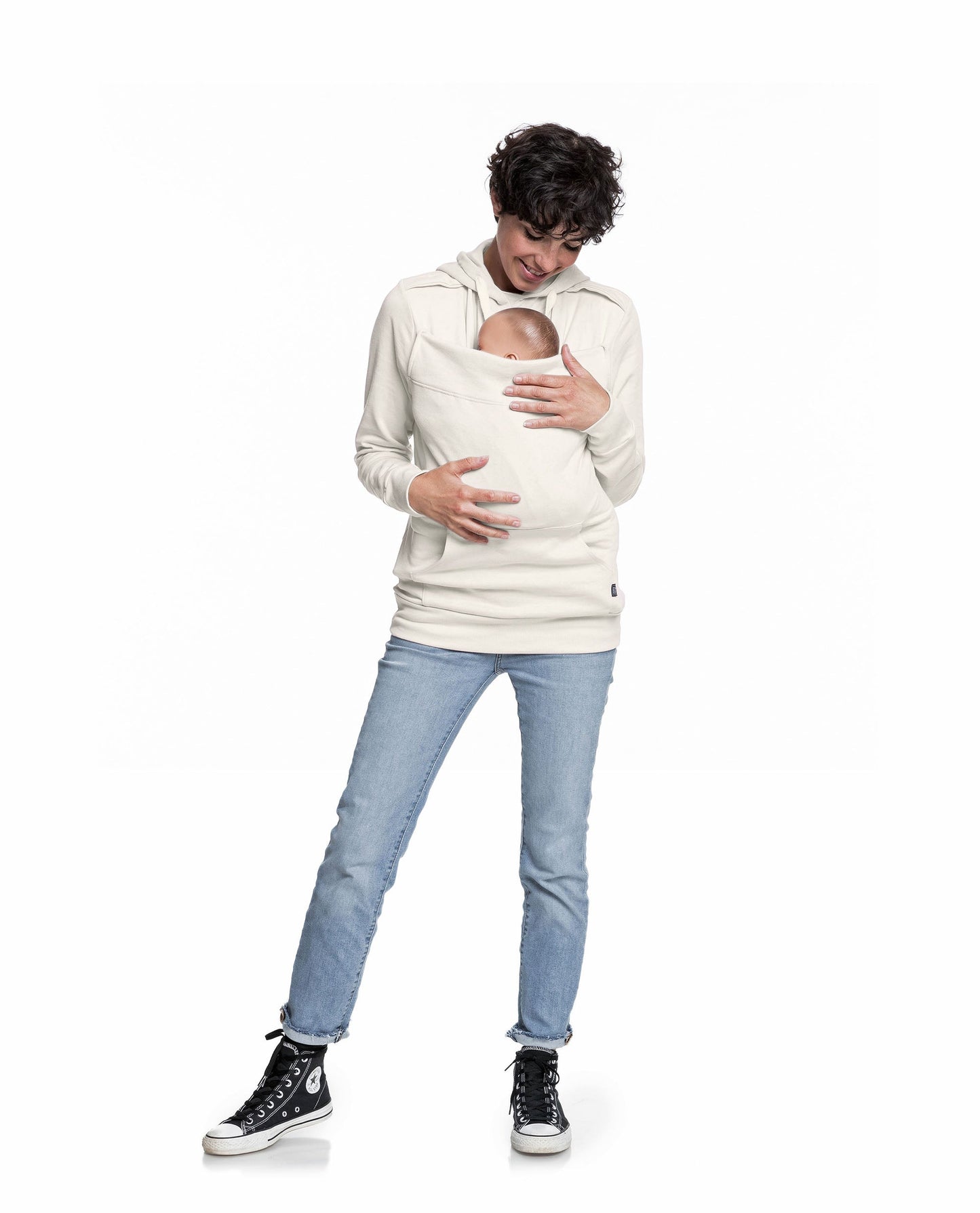 Baby carrier sweatshirt | Mama Plays | Ecru Carriers Mama Hangs 