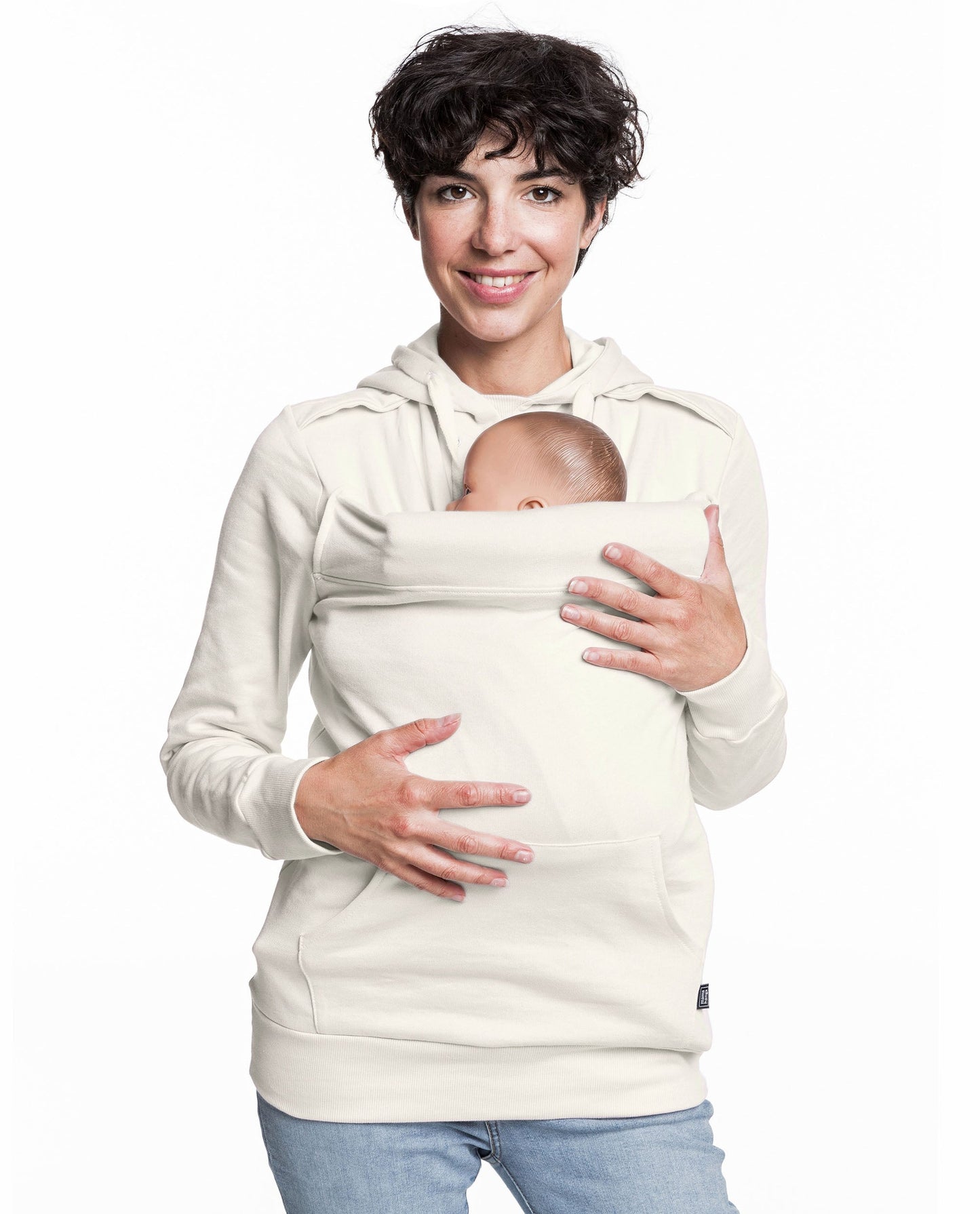 Baby carrier sweatshirt | Mama Plays | Ecru Carriers Mama Hangs 