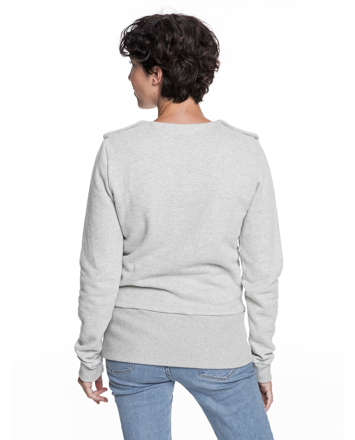 Baby carrier sweatshirt | Mama Hangs Out | Heather grey Carriers Mama Hangs 