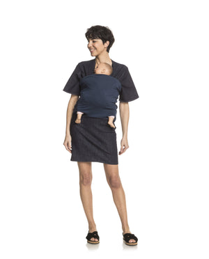 Kimono porte-bébé | Mama Dances | Bleu brut Vêtements porte-bébé Mama Hangs 