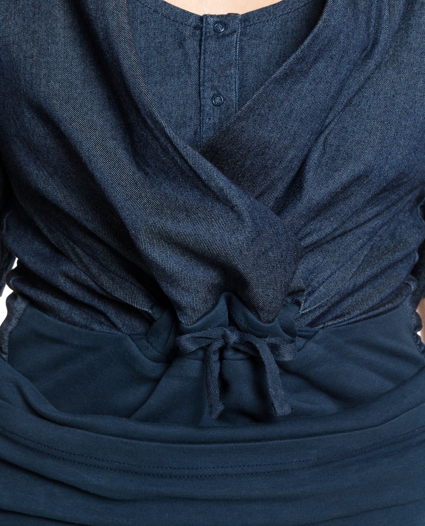 Baby carrier kimono | Dark blue denim Carriers Mama Hangs 