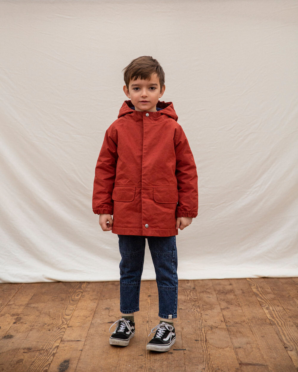 Jaro Waxed Cotton Jacket / brick AW21-DE Matona 
