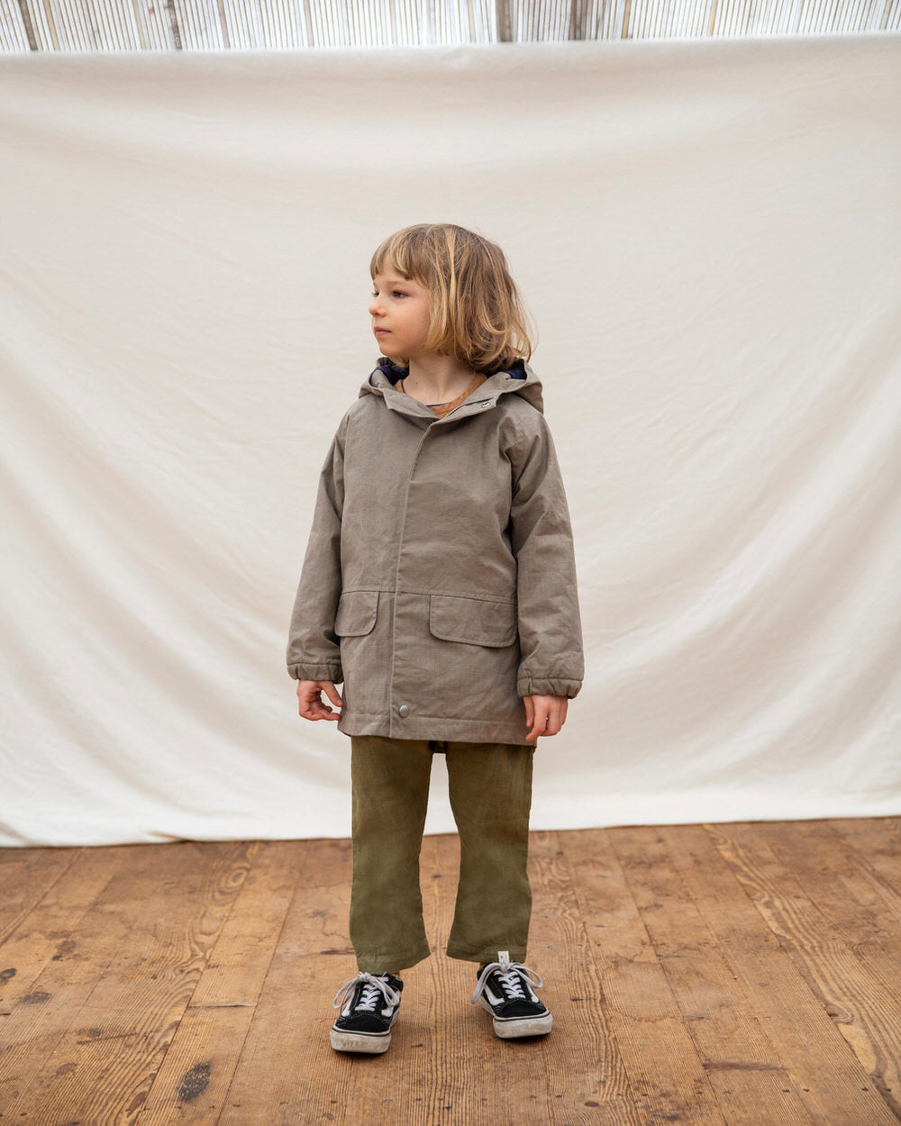 Jaro Waxed Cotton Jacket / stone AW21-DE Matona 