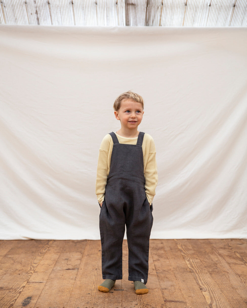 Lou Salopette Slate blue Jumpsuits Matona 