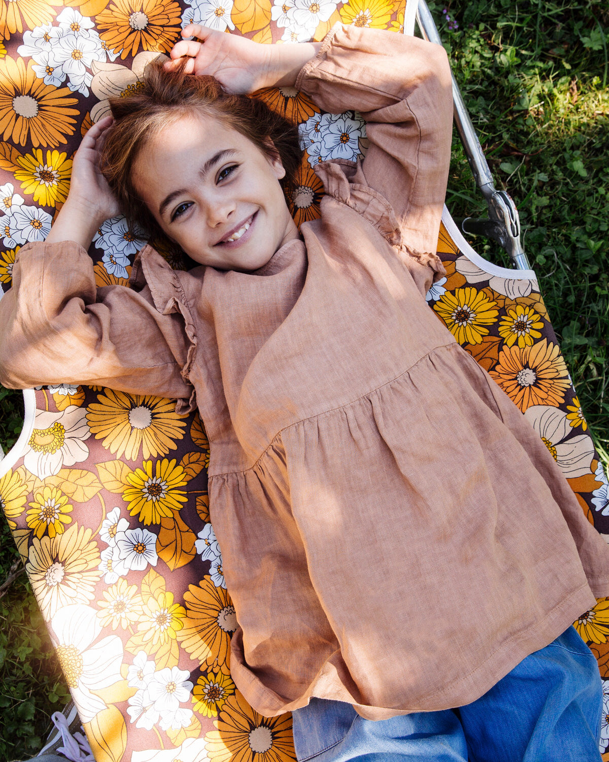 Luzia Blouse / tan SS20-DE Matona 