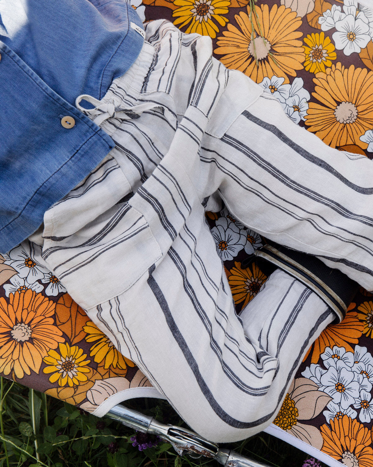 Lio Pants / beige/striped SS20-DE Matona 