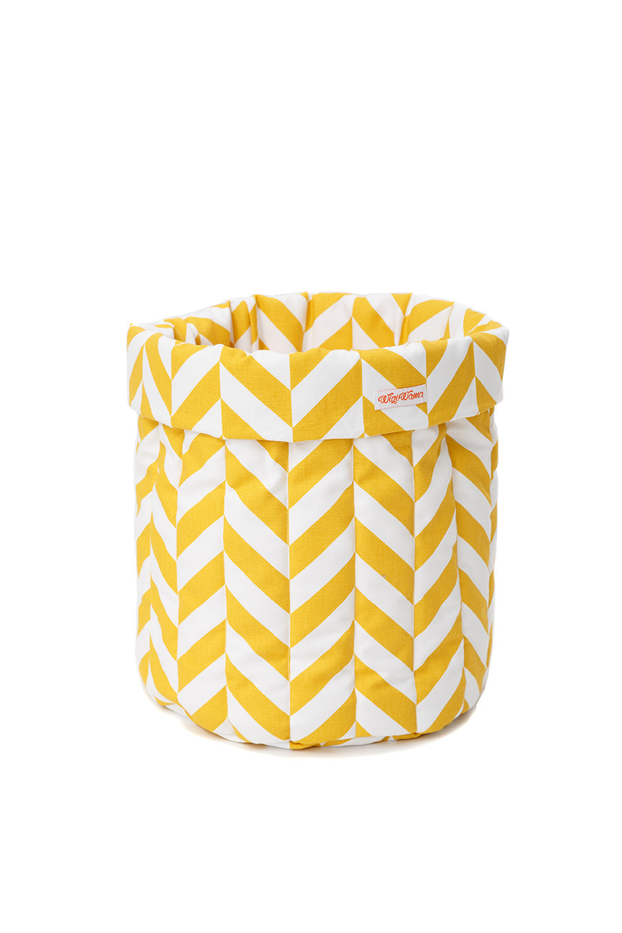Toy Bag Herringbone Mustard Storage Wigiwama 