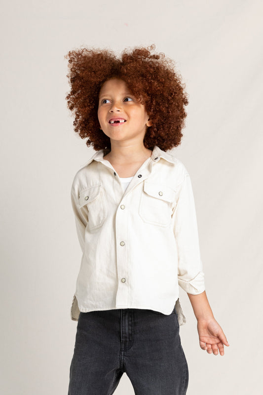 NEW DUSK Raw Ecru - Long Sleeve Shirt