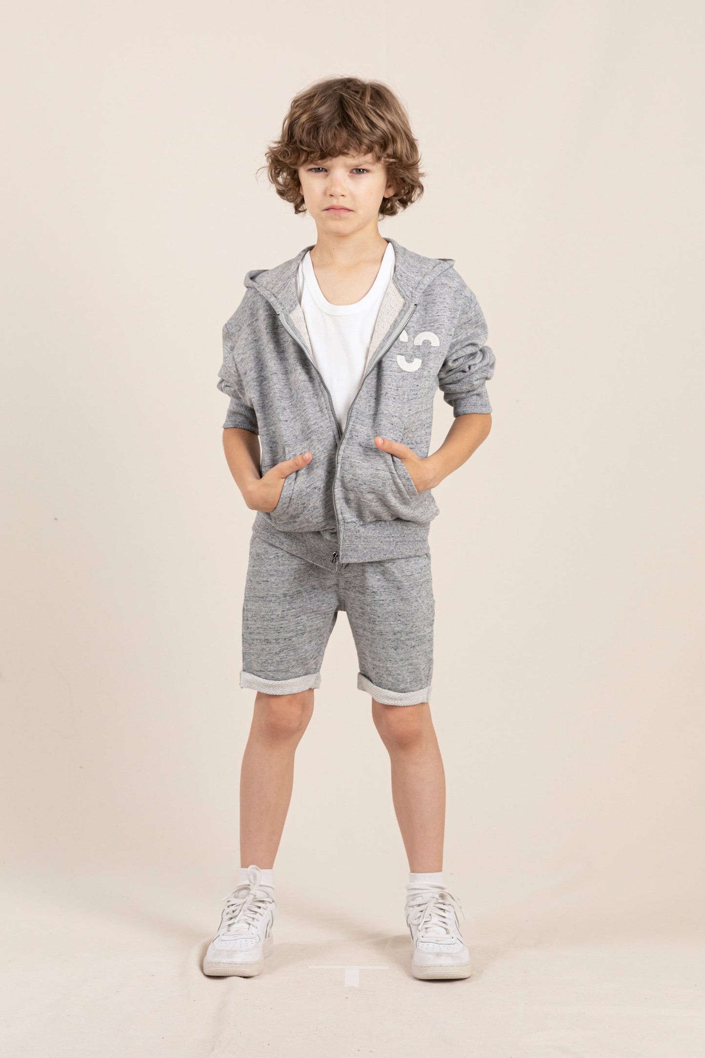 NEW GROUNDED Heather Grey - Bermuda Shorts | Women