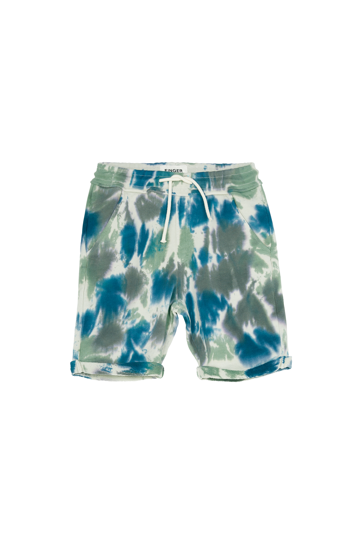 NEW GROUNDED True Blue Tie & Dye - Bermuda Shorts
