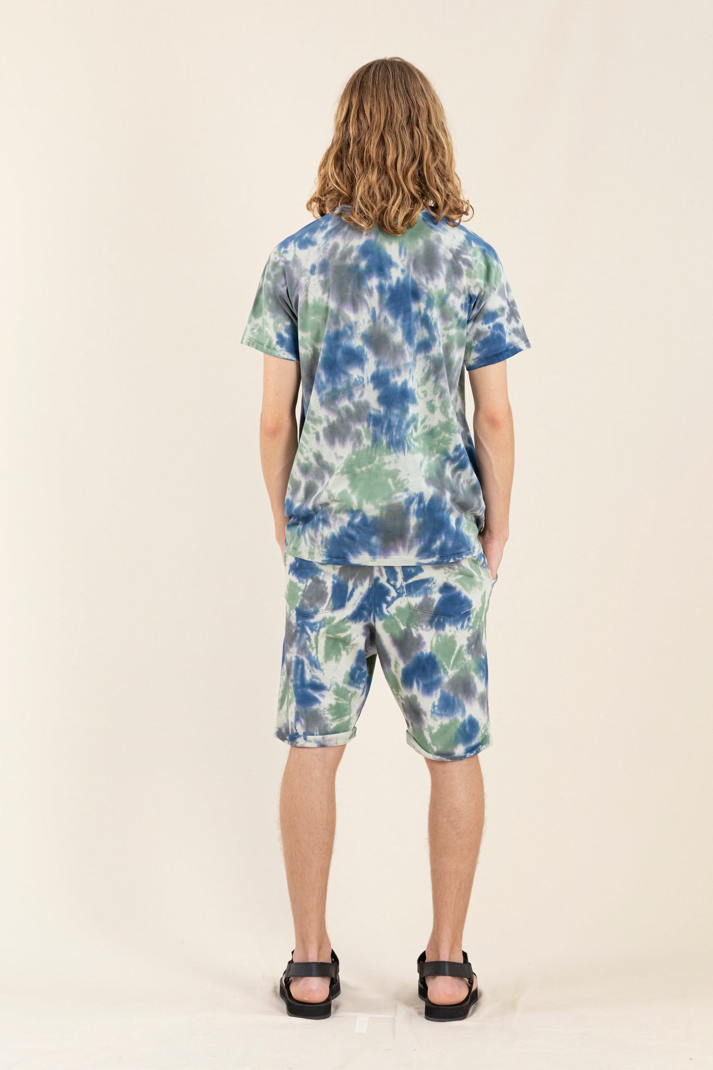 NEW GROUNDED True Blue Tie & Dye - Bermuda Shorts | Women